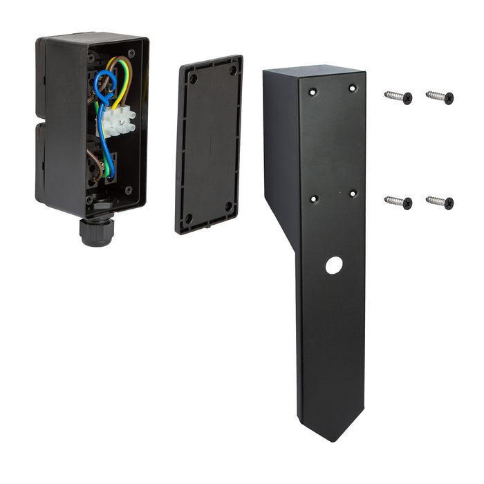 KS Verlichting Buitenstopcontact Double Spike tuinstopcontact zwart