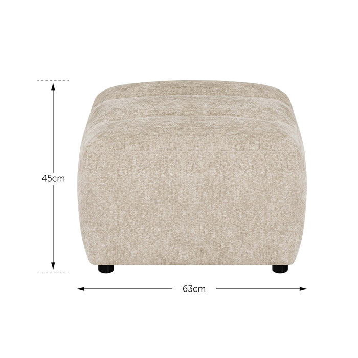 by fonQ Plume Hocker - Chenille - Mocca