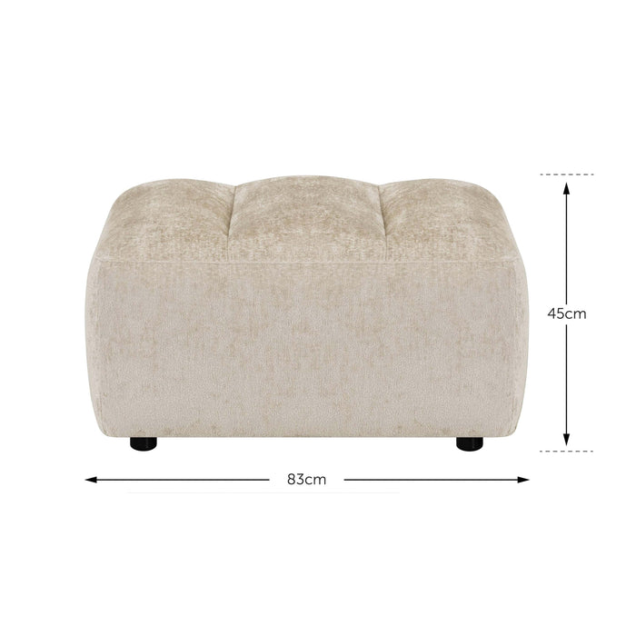 by fonQ Plume Hocker - Chenille - Terra