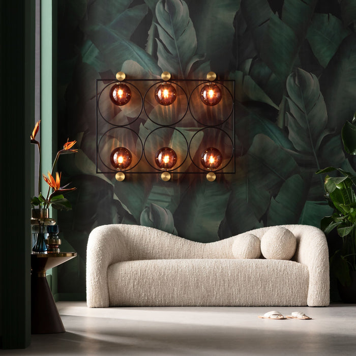 Sofa Livia Melange 2-Zits creme Kare Design