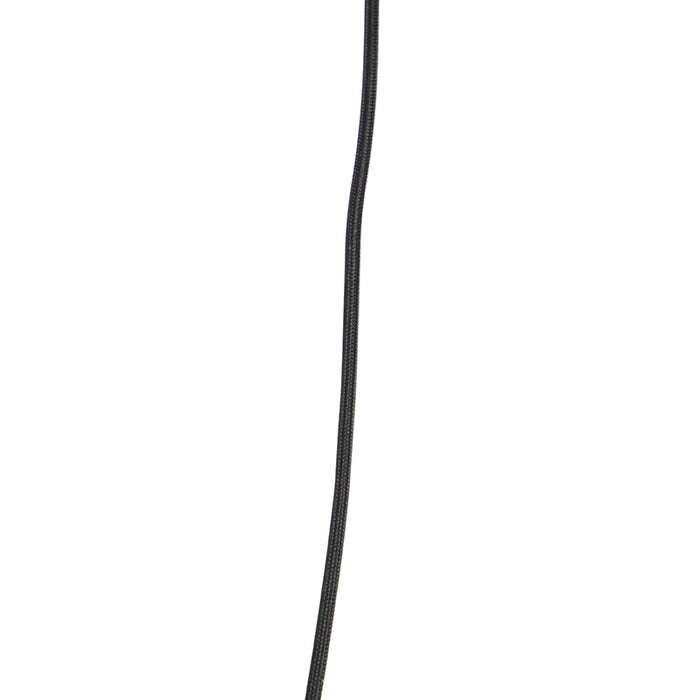 QAZQA Smart hanglamp zwart met smoke glas 3-lichts incl. Wifi ST64 -