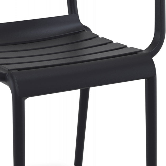 ALTEREGO FLORA Tuinstoel met armleuningen - Zwart