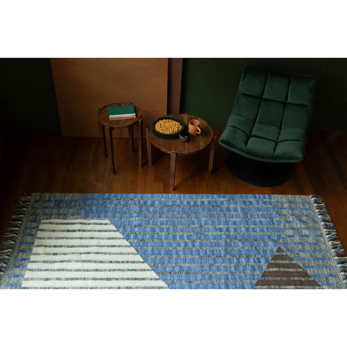 Dutchbone Hampton Vloerkleed 160x230 Blauw