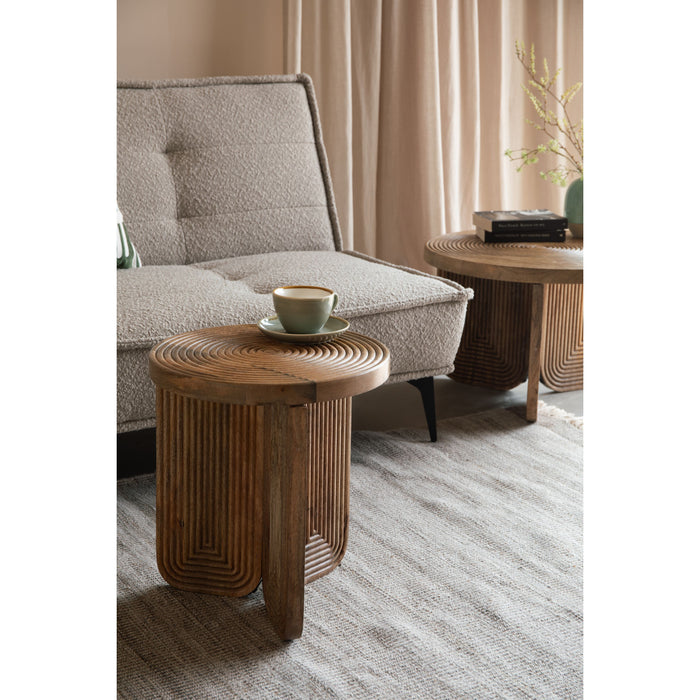 Housecraft Living Maeze Bijzettafel Hout Rond 40 cm - Bruin