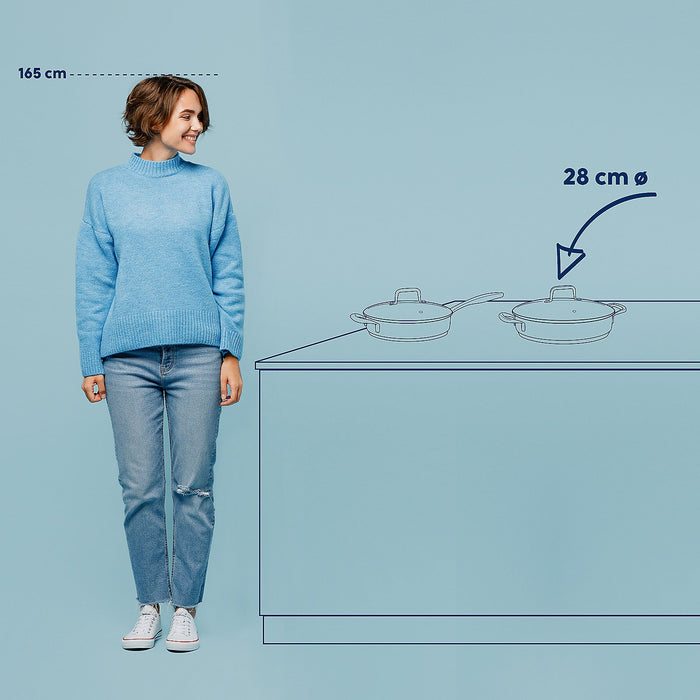 Hapjespan RVS, 28 cm - Kela | Flavoria