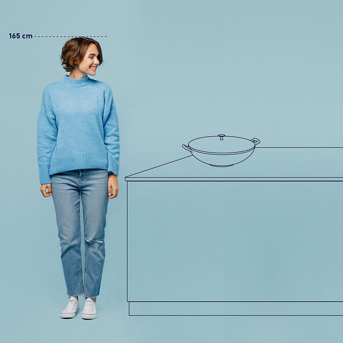 Wokpan, Gietijzer, Grijs, 36 cm - Kela | Calido