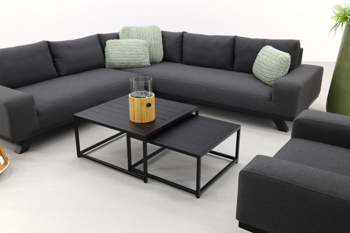 VDG Barcelona|Royalty Sunbrella loungeset - Sooty + stoel