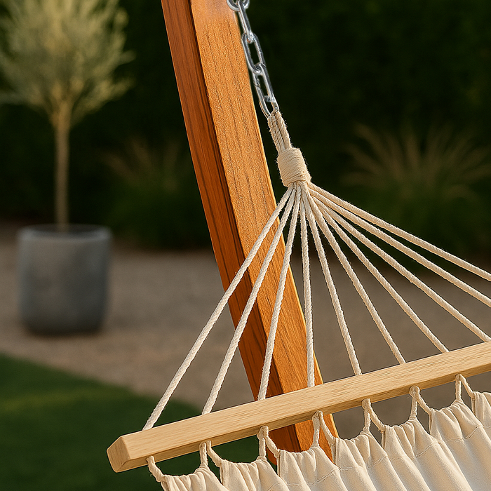 Nest outdoor Freeke hangmat beige - met standaard