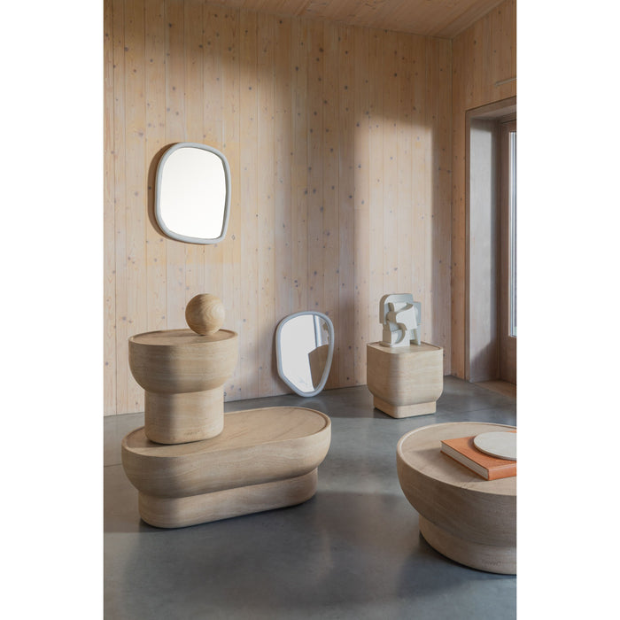 Zuiver Looks Spiegel| Wandspiegel Organische vorm Off White S