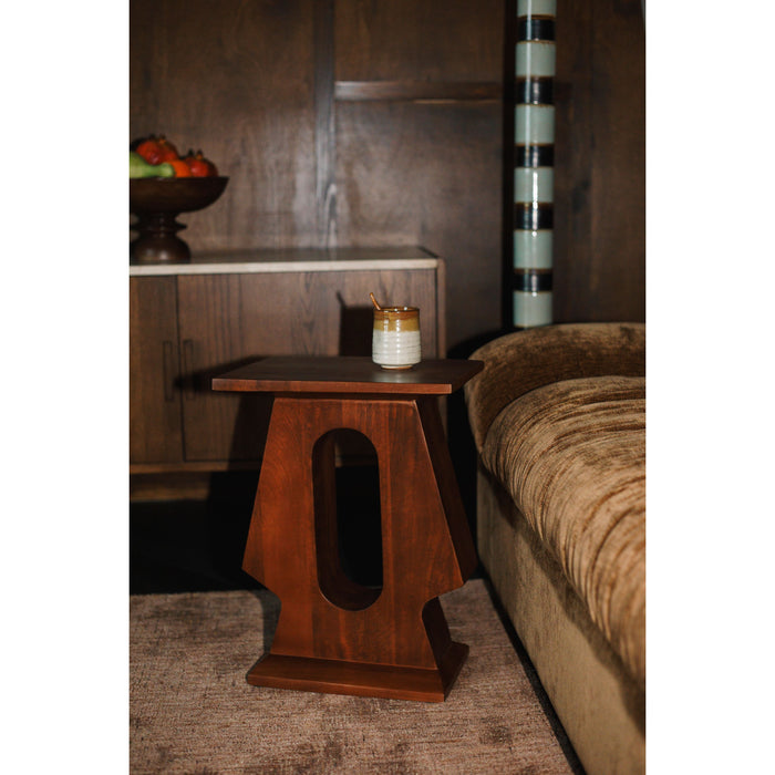 Dutchbone Pilaster Bijzettafel Rechthoek Mangohout Bruin