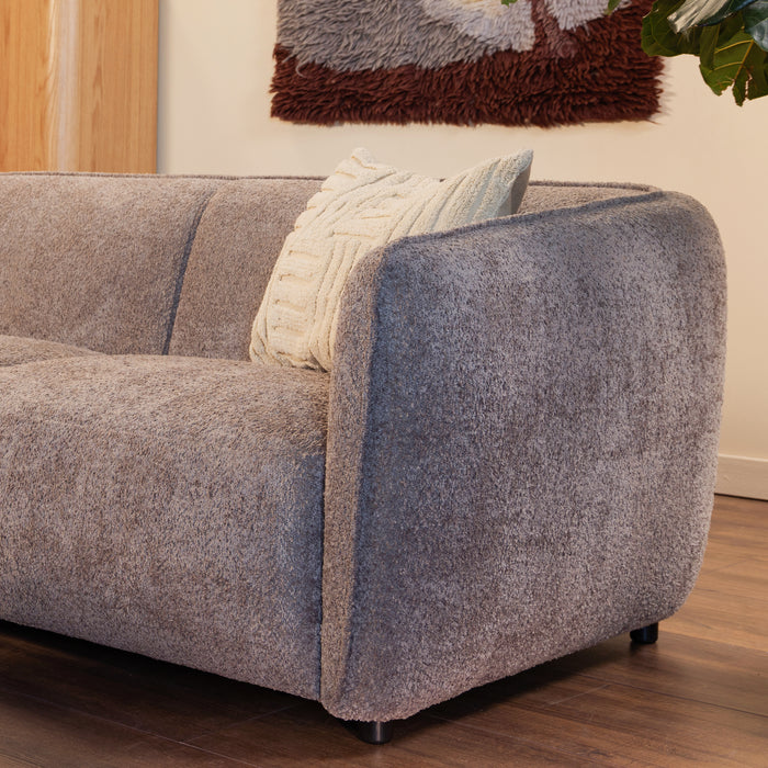 by fonQ Soft Hoekbank met Chaise Longue Links - Bouclé - Taupe