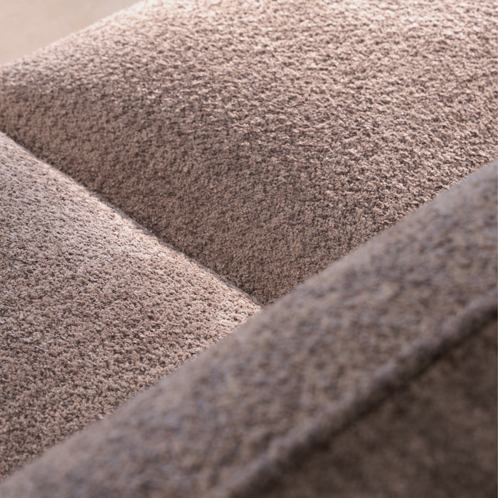 by fonQ Soft Ottomane Bank Links - Bouclé - Taupe