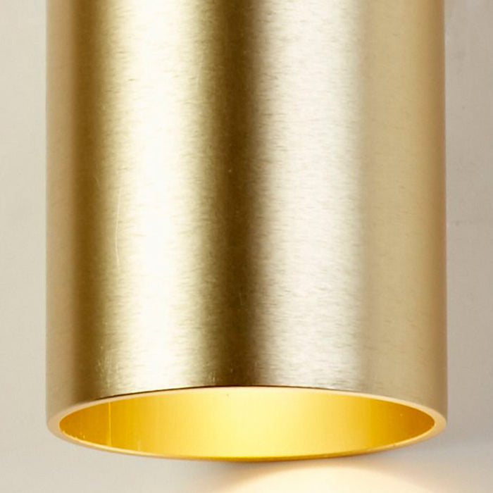 Searchlight Wall Wandlamp Cilinder - H 15,4 cm - Goud