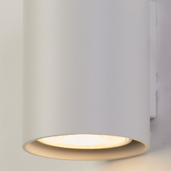 Searchlight Wall Wandlamp Cilinder - H 10 cm - Wit