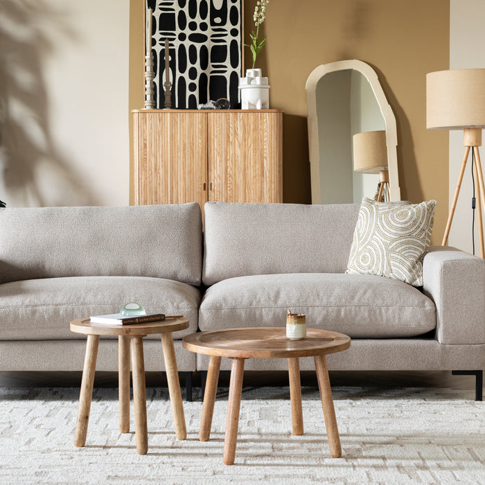 Zuiver x fonQ Wester 3-zitsbank - Cappuccino