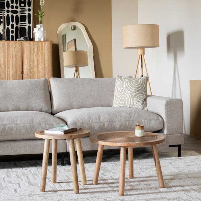 Zuiver x fonQ Wester 3-zitsbank - Cappuccino