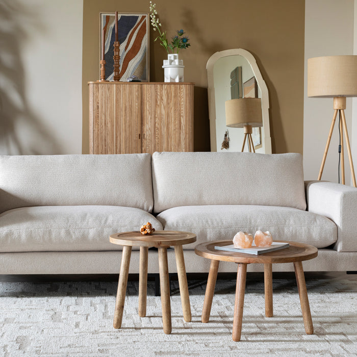 Zuiver x fonQ Wester 3-zitsbank - Latte