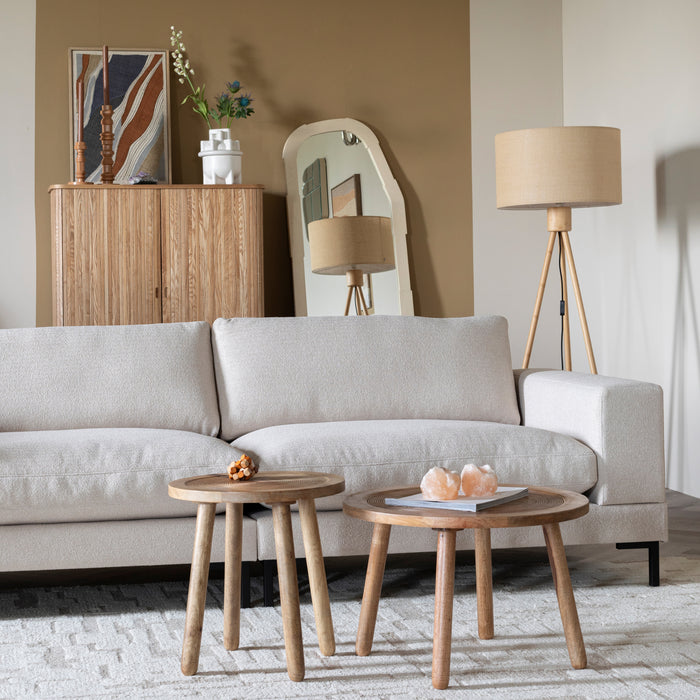 Zuiver x fonQ Wester 3-zitsbank - Latte