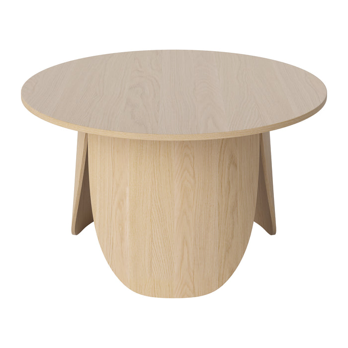 Bolia Peyote Salontafel - H 45 x Ø 80 cm - Witgepigmenteerd Gelakt Eiken