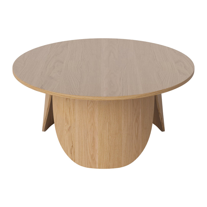 Bolia Peyote Salontafel - H 35 x Ø 80 cm - Gelakt Eiken