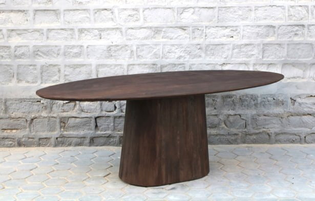 Eetkamertafel Oslo ovaal Bruin 160cm