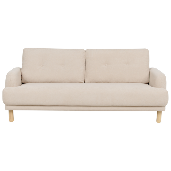 Beliani - TUVE - Driezitsbank - Beige - Corduroy