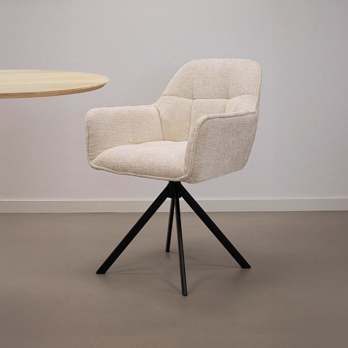 Kick draaistoel Luc - Crème