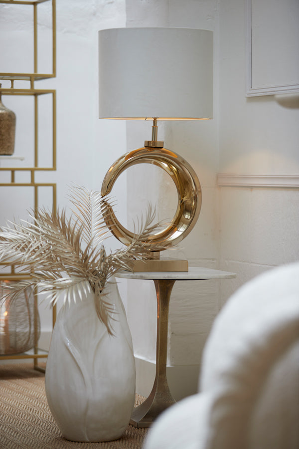 Light & Living - Bijzettafel RICKERD - Ø45x53cm - Wit