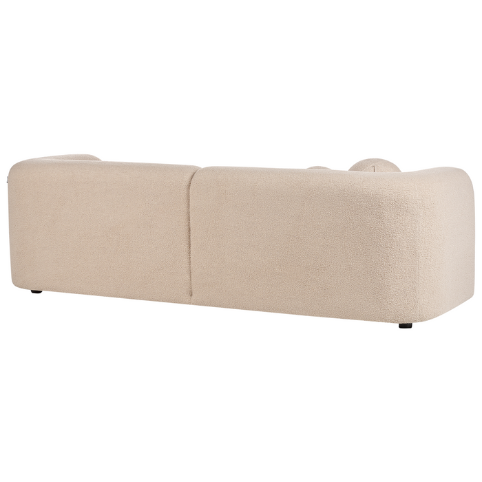 Beliani - LEIREN - Driezitsbank - Beige - Bouclé