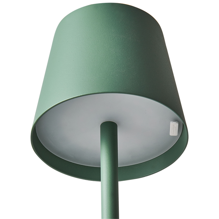 Beliani - BACEIRO - Tafellamp - Groen - Aluminium