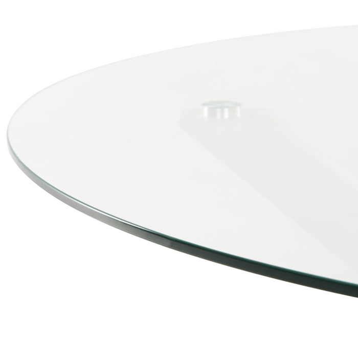 Beliani - MALETTO|BUSSETO - Tuinset voor 4 - Wit - Aluminium|Glas