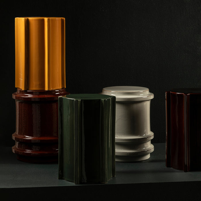 SERAX - Marie Michielssen - Pawn Bijzettafel - Geometrisch H 45,5 cm - Okergeel