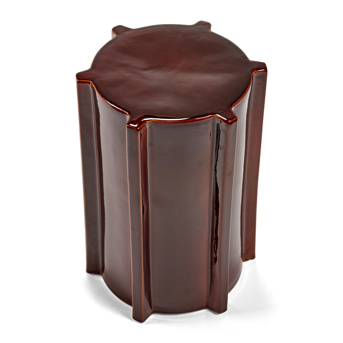 SERAX - Marie Michielssen - Pawn Bijzettafel - Geometrisch H 45,5 cm - Donkerbruin