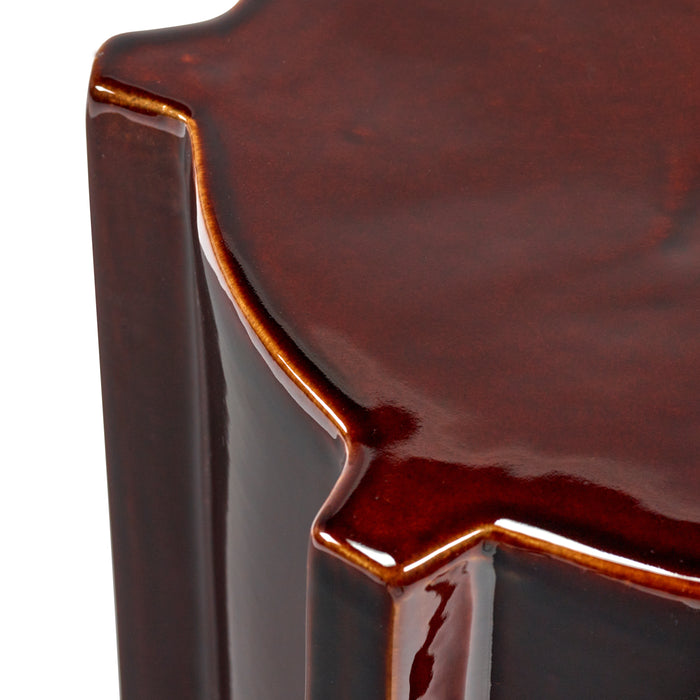 SERAX - Marie Michielssen - Pawn Bijzettafel - Geometrisch H 45,5 cm - Donkerbruin