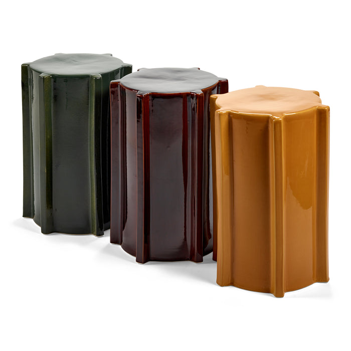 SERAX - Marie Michielssen - Pawn Bijzettafel - Geometrisch H 45,5 cm - Donkerbruin