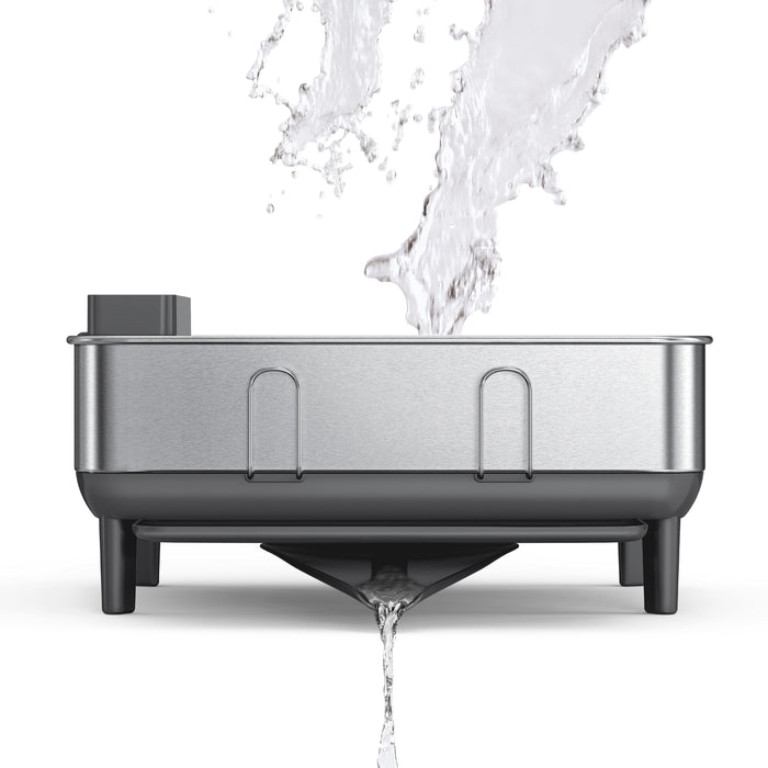 Simplehuman - Afdruiprek met Stalen Frame, Klein, Grijs- Simplehuman