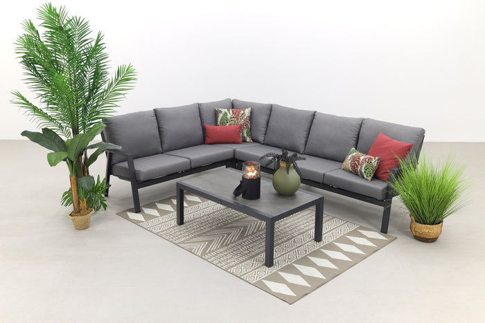 VDG Azoren|Atlanta loungeset - antraciet - links & rechts