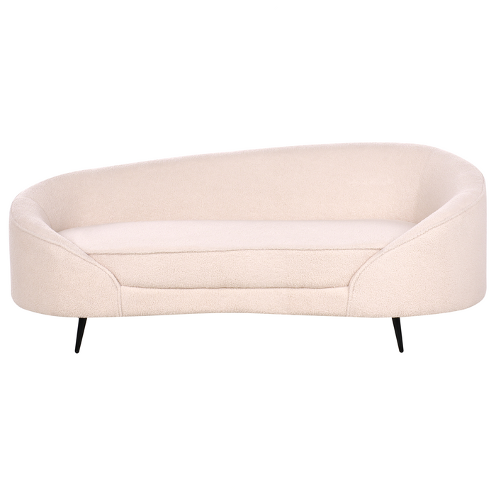 Beliani - SAVAR - Driezitsbank - Lichtbeige - Bouclé