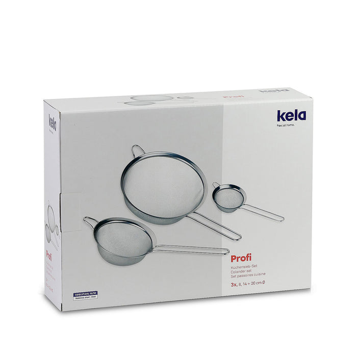Keukenzeef, Set van 3 - 18|10 Staal - Kela | Profi