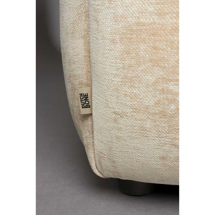 Dutchbone Hackman 4,5-zitsbank Velours Beige