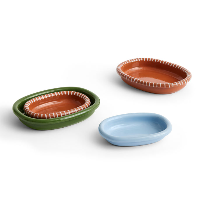 HAY Barro Ovale Schaal - Small - Lichtblauw