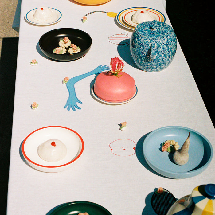 HAY Sobremesa Serveerschaal Ø 20 cm - Wit / Rood