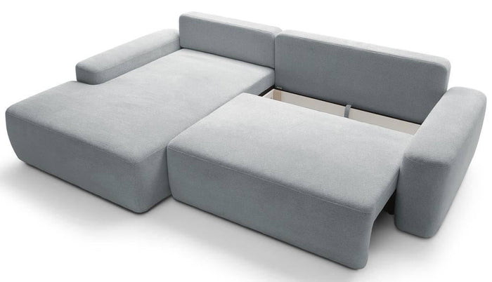 NADUVI Collection Hoekslaapbank Elis links met opbergvak chenille