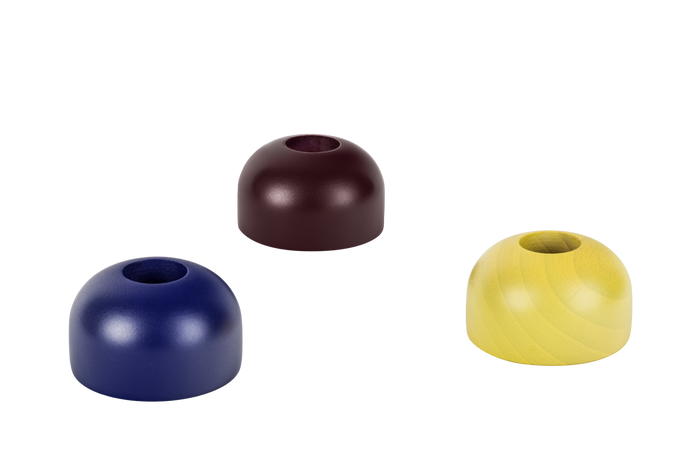 noo.ma LUMS kaarsenhouders set van 3 - Tricolor