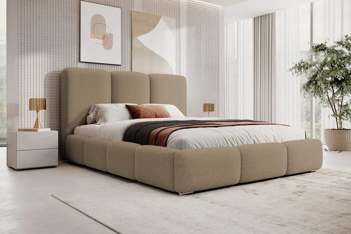 NADUVI Collection Bedframe Briar bouclé met opbergvak 180x200