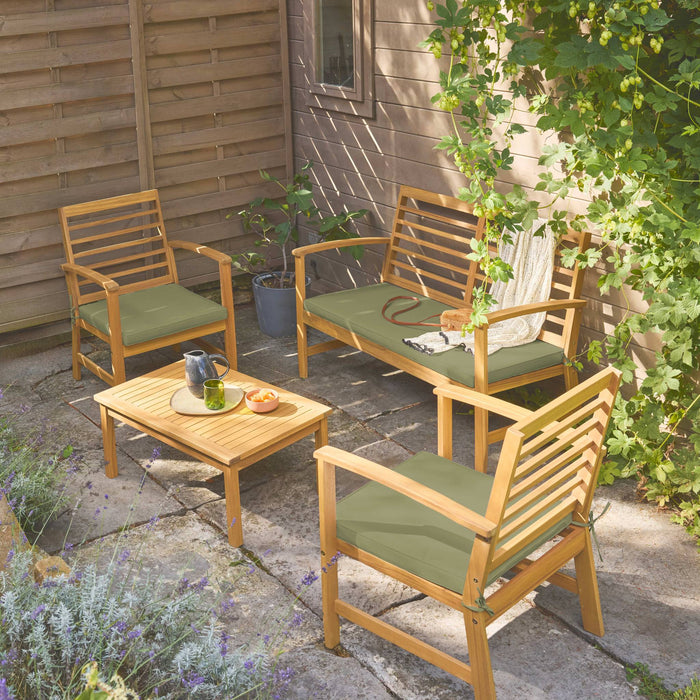 sweeek - Acaciahouten tuinset voor 4 personen