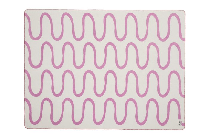 noo.ma SWIRL Katoenen deken - Lilac Fluff