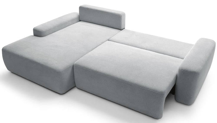 NADUVI Collection Hoekslaapbank Elis links met opbergvak chenille