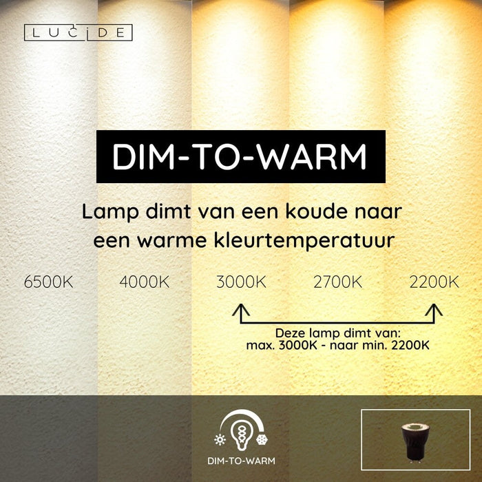 Lucide MR11 Led lamp - Zwart