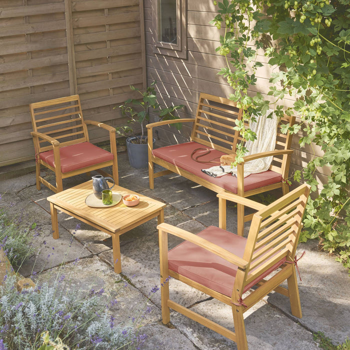 sweeek - Acaciahouten tuinset voor 4 personen